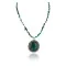 Large Handmade Navajo .925 Sterling Silver Turquoise Necklace & Pendant 15063-15781