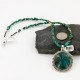 Large Handmade Certified Authentic Navajo .925 Sterling Silver Turquoise Native American Necklace & Pendant 370984122451