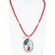Large HANDMADE Certified Authentic Navajo Nickel Beauty Turquoise and CORAL Native American Necklace 371104957476 Large HANDMADE Certified Authentic Navajo Nickel Beauty Turquoise and CORAL Native American Necklace 371104957476