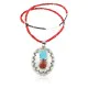 Large HANDMADE Certified Authentic Navajo Nickel Beauty Turquoise and CORAL Native American Necklace 371104957476 Large HANDMADE Certified Authentic Navajo Nickel Beauty Turquoise and CORAL Native American Necklace 371104957476