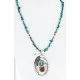 Large HANDMADE Certified Authentic Navajo Nickel CORAL and Turquoise Native American Necklace 371115142357 Large HANDMADE Certified Authentic Navajo Nickel CORAL and Turquoise Native American Necklace 371115142357
