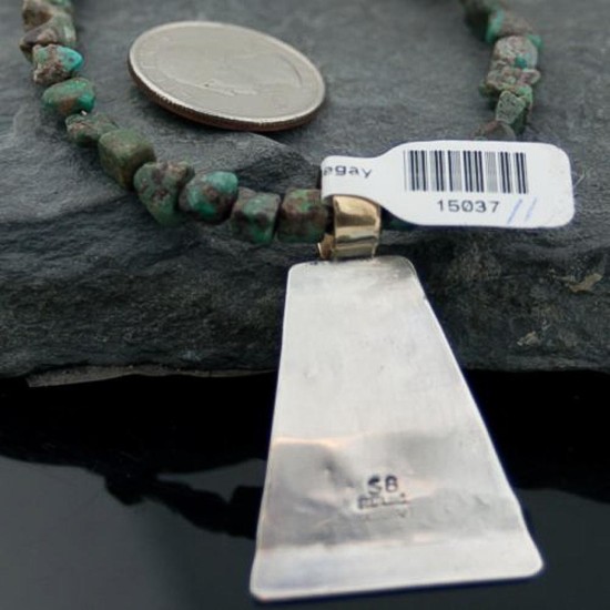 Large Handmade Horse Certified Authentic Navajo .925 Sterling Silver 12kt Gold Filled Turquoise Native American Necklace 370802149263 Large Handmade Horse Certified Authentic Navajo .925 Sterling Silver 12kt Gold Filled Turquoise Native American Necklace 370802149263