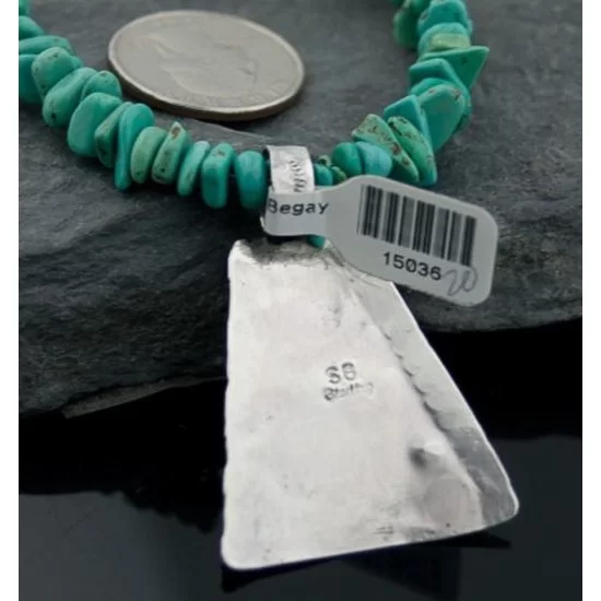 Large Handmade Mountain Certified Authentic Navajo Native .925 Sterling Silver LAPIS and Turquoise Native American Necklace 390574579651 Large Handmade Mountain Certified Authentic Navajo Native .925 Sterling Silver LAPIS and Turquoise Native American Necklace 390574579651