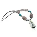 Large Inlay KACHINACertified Authentic Navajo .925 Sterling Silver Turquoise and Jasper Native American Necklace 390614371977
