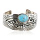 Native American Certified Authentic Navajo .925 Sterling Silver Turquoise Bracelet 12466