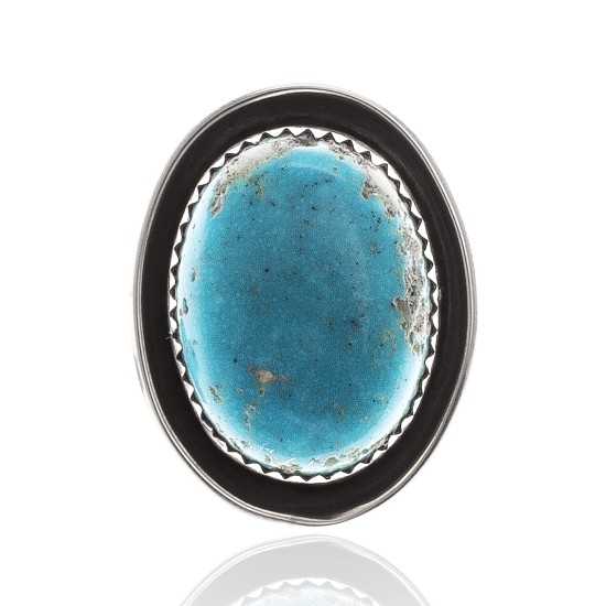 Natural Turquoise .925 Sterling Silver Certified Authentic Navajo Native American Handmade Concho Button 24560 Concho NB371016874342 24560 (by LomaSiiva)