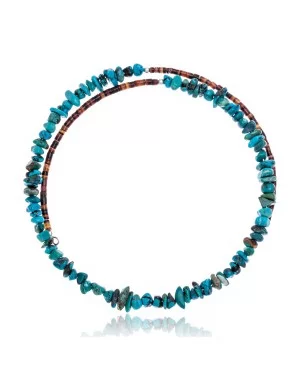 Genuine Stones Certified Authentic Navajo Native American Adjustable Choker Wrap Necklace Chain 255555