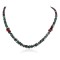 Navajo .925 Sterling Silver Certified Authentic Natural Turquoise Graduated Heishi Coral Native American Necklace 18232