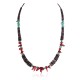 Navajo .925 Sterling Silver Certified Authentic Natural Turquoise Graduated Heishi Coral Native American Necklace 18240-2 Navajo .925 Sterling Silver Certified Authentic Natural Turquoise Graduated Heishi Coral Native American Necklace 18240-2