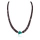 Navajo .925 Sterling Silver Certified Authentic Natural Turquoise Graduated Heishi Native American Necklace 95004-8 Navajo .925 Sterling Silver Certified Authentic Natural Turquoise Graduated Heishi Native American Necklace 95004-8