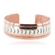Navajo .925 Sterling Silver Handmade Certified Authentic Native American Pure Copper Bracelet 13055-7 Navajo .925 Sterling Silver Handmade Certified Authentic Native American Pure Copper Bracelet 13055-7