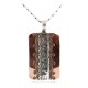 Navajo .925 Sterling Silver Handmade Certified Authentic Pure Copper Native American Necklace 17035 Navajo .925 Sterling Silver Handmade Certified Authentic Pure Copper Native American Necklace 17035