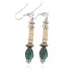 Navajo .925 Sterling Silver Hooks Certified Authentic Natural Turquoise Melon Shell Native American Dangle Earrings 18252-1 Navajo .925 Sterling Silver Hooks Certified Authentic Natural Turquoise Melon Shell Native American Dangle Earrings 18252-1