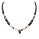 Navajo Certified Authentic .925 Sterling Silver Natural Graduated Heishi Turquoise Native American Necklace 15948-0 Navajo Certified Authentic .925 Sterling Silver Natural Graduated Heishi Turquoise Native American Necklace 15948-0