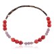 Navajo Certified Authentic Coral Natural Pink Quartz Heishi Native American Adjustable Wrap Bracelet 13151-1