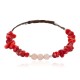 Navajo Certified Authentic Heishi Coral Quartz Native American Adjustable Wrap Bracelet 13159-4 Navajo Certified Authentic Heishi Coral Quartz Native American Adjustable Wrap Bracelet 13159-4