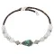 Navajo Certified Authentic Natural Heishi White Howlite Native American Adjustable Wrap Bracelet 13151-21