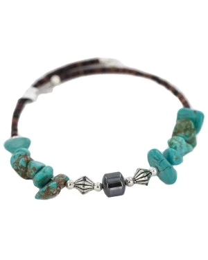 Navajo Certified Authentic Natural Hematite Heishi Native American Adjustable Wrap Bracelet 13151-26 Navajo Certified Authentic Natural Hematite Heishi Native American Adjustable Wrap Bracelet 13151-26