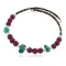 Navajo Certified Authentic Natural Turquoise Heishi Charoite Native American Adjustable Wrap Bracelet 13139-1
