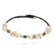 Navajo Certified Authentic White Howlite Heishi Native American Adjustable Wrap Bracelet 13172-16
