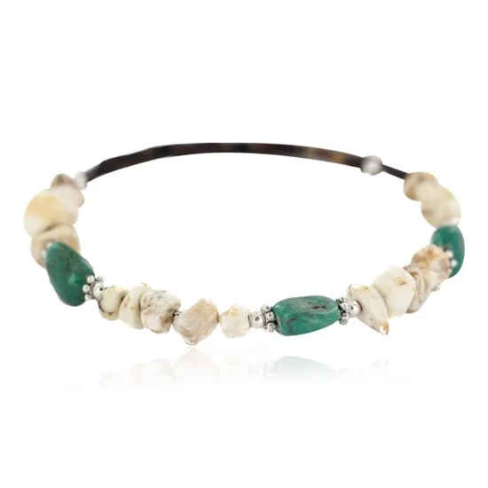 Navajo Certified Authentic White Howlite Heishi Native American Adjustable Wrap Bracelet 13172-3 Navajo Certified Authentic White Howlite Heishi Native American Adjustable Wrap Bracelet 13172-3