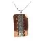 Navajo Handmade .925 Sterling Silver Certified Authentic Pure Copper Native American Necklace 17037