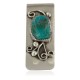 Navajo Handmade Certified Authentic .925 Sterling Silver Natural Carico Lake Native American Nickel Money Clip 91005-1 Navajo Handmade Certified Authentic .925 Sterling Silver Natural Carico Lake Native American Nickel Money Clip 91005-1