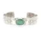 Navajo Handmade Certified Authentic Nickel Natural Turquoise Native American Bracelet 13019-3