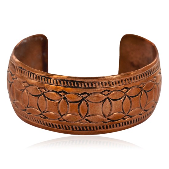 Navajo Handmade Certified Authentic Pure Copper Native American Bracelet 12595-31 Navajo Handmade Certified Authentic Pure Copper Native American Bracelet 12595-31