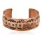 Navajo Handmade Certified Authentic Pure Copper Native American Bracelet 12868-6