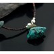 Nice Traditional Certified Authentic Navajo .925 Sterling Silver Natural Turquoise Native American Necklace 390619444170