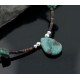 Nice Traditional Certified Authentic Navajo .925 Sterling Silver Natural Turquoise Native American Necklace 370847177387