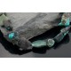 Nice Traditional Certified Authentic Navajo .925 Sterling Silver Natural Turquoise Native American Necklace 370843756308