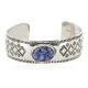 Nickel Navajo Handmade Certified Authentic Natural Lapis Native American Bracelet 13026-1 Nickel Navajo Handmade Certified Authentic Natural Lapis Native American Bracelet 13026-1