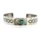 Nickel Navajo Handmade Certified Authentic Natural Turquoise Native American Bracelet 13019-1