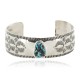 Nickel Navajo Handmade Certified Authentic Natural Turquoise Native American Bracelet 13026-8 Nickel Navajo Handmade Certified Authentic Natural Turquoise Native American Bracelet 13026-8