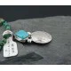 OLD Buffalo Coin Certified Authentic Handmade Navajo Native .925 Sterling Silver Turquoise Native American Necklace 390587164741