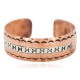 Papillon Certified Authentic Navajo .925 Sterling Silver Handmade Native American Pure Copper Bracelet 92005-13