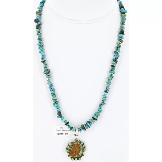 Petit Point Handmade Certified Authentic Zuni .925 Sterling Silver GASPEITE and Turquoise Native American Necklace 371021089342 Petit Point Handmade Certified Authentic Zuni .925 Sterling Silver GASPEITE and Turquoise Native American Necklace 371021089342