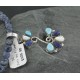 Petit Point Handmade Certified Authentic Zuni .925 Sterling Silver Lapis and Turquoise Native American Necklace 390680722251