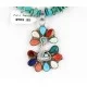 Petit Point Handmade Certified Authentic Zuni .925 Sterling Silver Multicolor and Turquoise Native American Necklace 371046957046 Petit Point Handmade Certified Authentic Zuni .925 Sterling Silver Multicolor and Turquoise Native American Necklace 371046957046