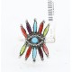 Petit Point Handmade Certified Authentic Zuni .925 Sterling Silver Multicolor and Turquoise Native American Ring 390823424169 Petit Point Handmade Certified Authentic Zuni .925 Sterling Silver Multicolor and Turquoise Native American Ring 390823424169