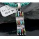 Petit Point Handmade Certified Authentic Zuni .925 Sterling Silver Multicolor Stone and Turquoise Native American Necklace 370883170307 Petit Point Handmade Certified Authentic Zuni .925 Sterling Silver Multicolor Stone and Turquoise Native American Necklace 370883170307