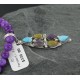 Petit Point Handmade Certified Authentic Zuni .925 Sterling Silver MultiColor Stone and Turquoise Native American Necklace 390670221207 Petit Point Handmade Certified Authentic Zuni .925 Sterling Silver MultiColor Stone and Turquoise Native American Necklace 390670221207