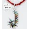 Petit Point Handmade Certified Authentic Zuni .925 Sterling Silver Multicolor Stones and Turquoise Native American Necklace 371058569934