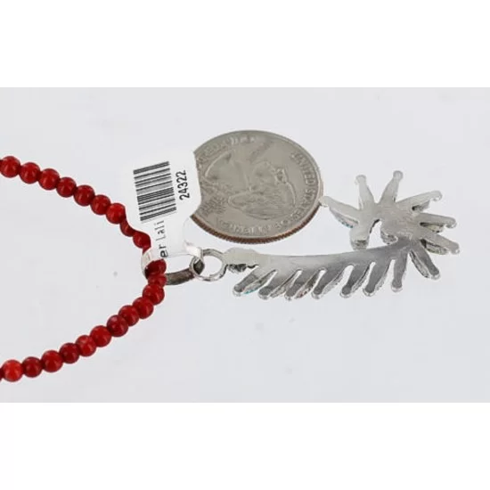 Petit Point Handmade Certified Authentic Zuni .925 Sterling Silver Multicolor Stones and Turquoise Native American Necklace 371058569934 Petit Point Handmade Certified Authentic Zuni .925 Sterling Silver Multicolor Stones and Turquoise Native American Necklace 371058569934