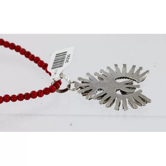 Petit Point Handmade Certified Authentic Zuni .925 Sterling Silver Multicolor Stones and Turquoise Native American Necklace 371059544884 Petit Point Handmade Certified Authentic Zuni .925 Sterling Silver Multicolor Stones and Turquoise Native American Necklace 371059544884