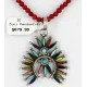 Petit Point Handmade Certified Authentic Zuni .925 Sterling Silver Multicolor Stones and Turquoise Native American Necklace 371059544884 Petit Point Handmade Certified Authentic Zuni .925 Sterling Silver Multicolor Stones and Turquoise Native American Necklace 371059544884