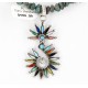 Petit Point Handmade Certified Authentic Zuni .925 Sterling Silver Multicolor Stones and Turquoise Native American Necklace 371068348811