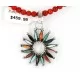 Petit Point Handmade Certified Authentic Zuni .925 Sterling Silver Multicolor Stones and Turquoise Native American Necklace 371068525145 Petit Point Handmade Certified Authentic Zuni .925 Sterling Silver Multicolor Stones and Turquoise Native American Necklace 371068525145